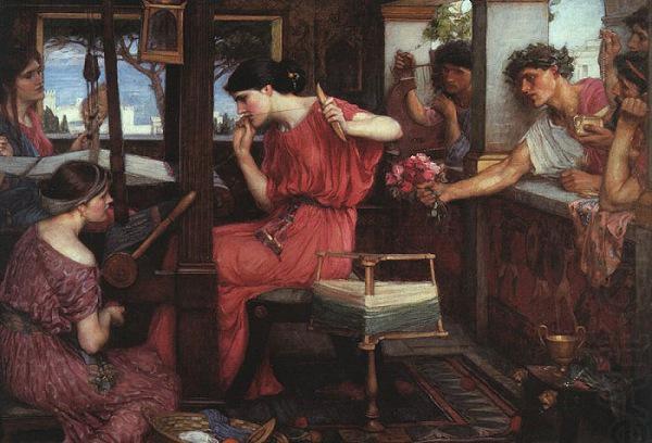Penelope and the Suitors, John William Waterhouse